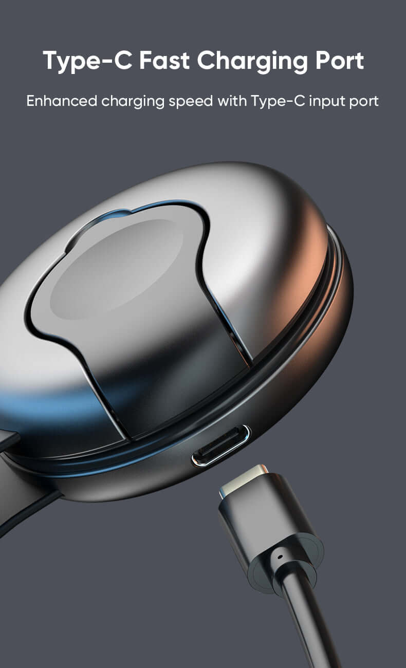 Close-up of a Type-C fast charging port on a sleek device for enhanced charging speed.